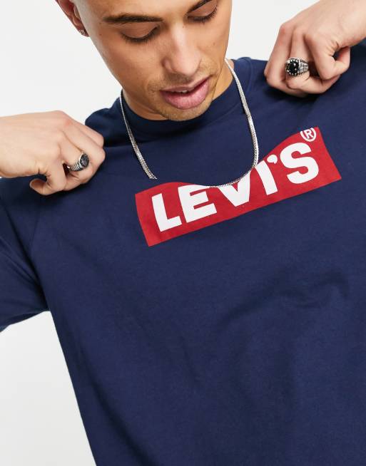 Levi's navy deals blue t shirt