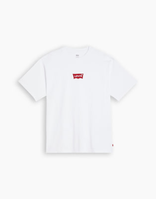 Levi's Levi's t-shirt with embroidered central batwing logo in white