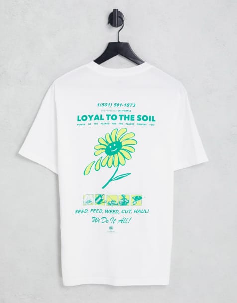 Levi's t-shirt with flower backprint in white - view 1