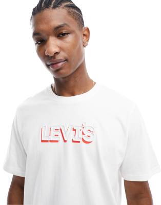 Levi's t-shirt with headline logo in white