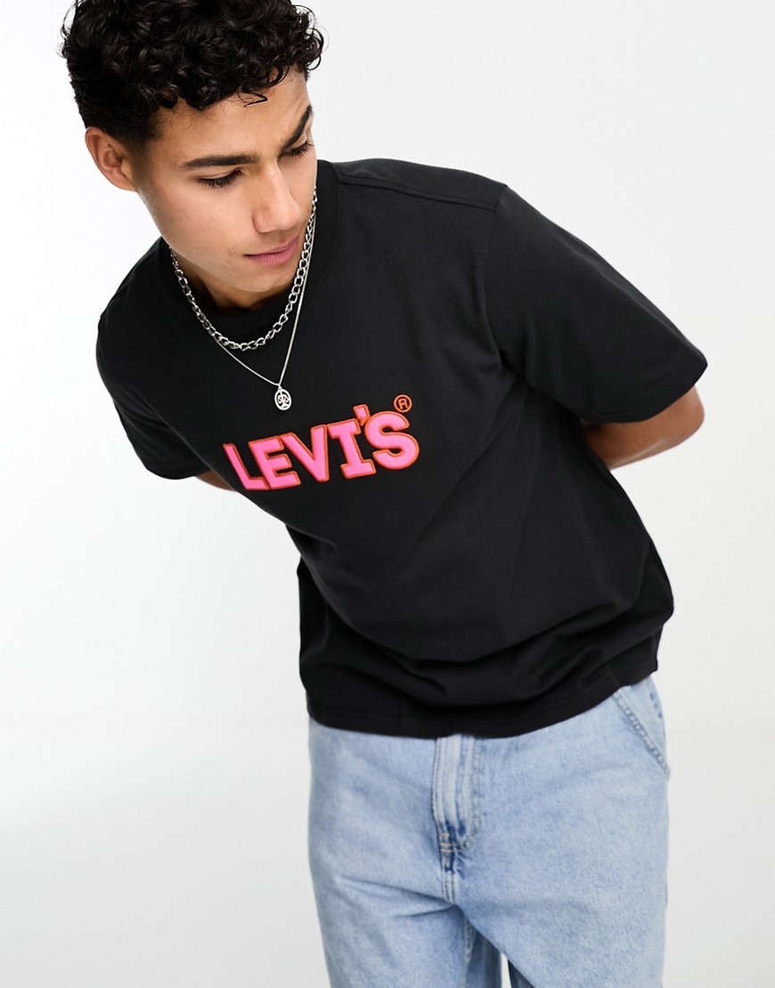 levi's t-shirt with logo in black