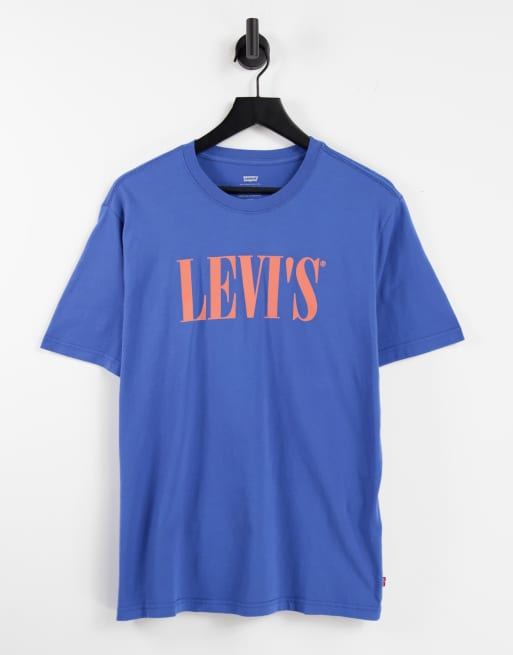 Levis t shop shirt blue logo