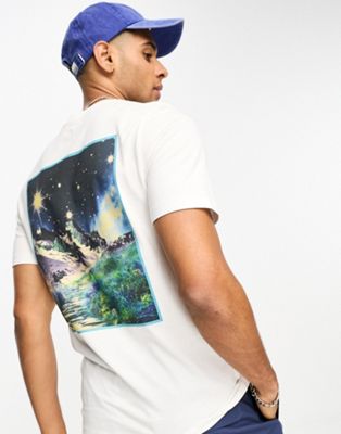 Levi's t-shirt with mountain backprint in white with logo - ASOS Price Checker