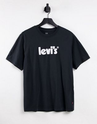 Levi's t-shirt with poster logo in black - ASOS Price Checker