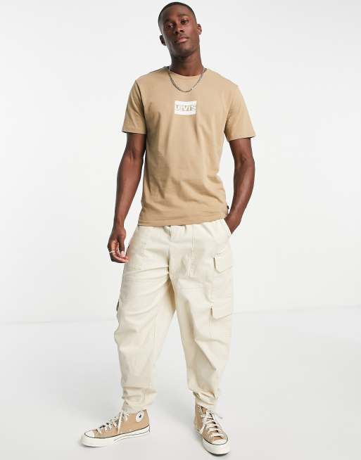 Levi's khaki cheap t shirt