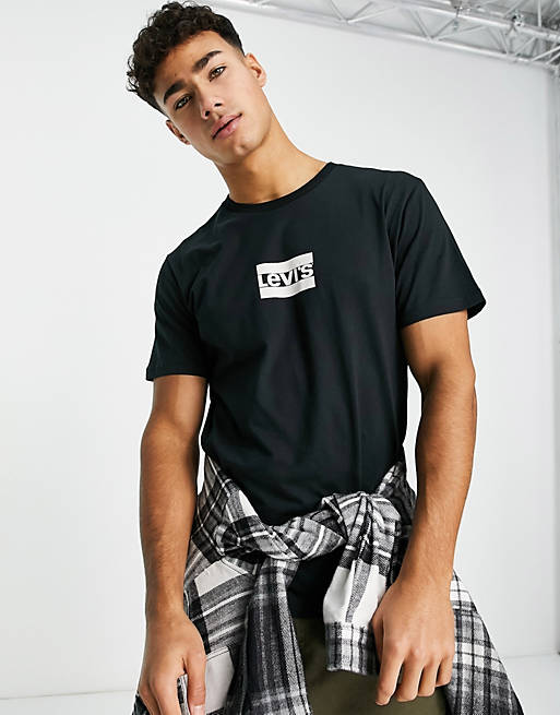 Levi's t-shirt with sport logo in black | ASOS
