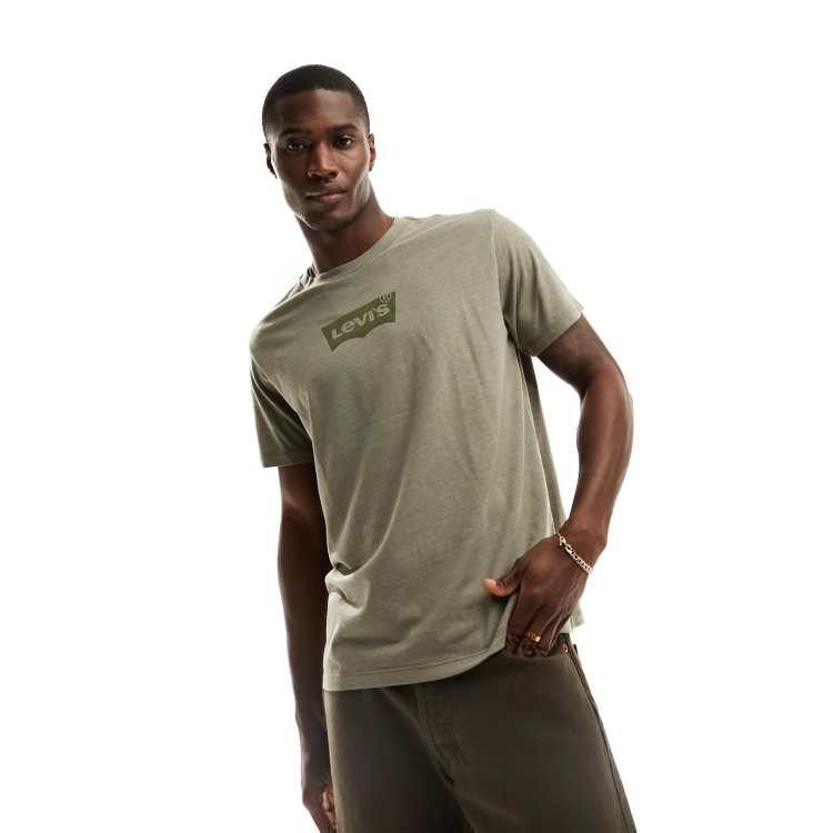 Levi's olive store green t shirt