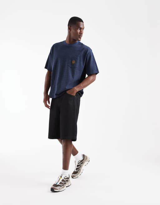 Levi's t-shirt Workwear à poche rayée bleu foncé, 2 de 5