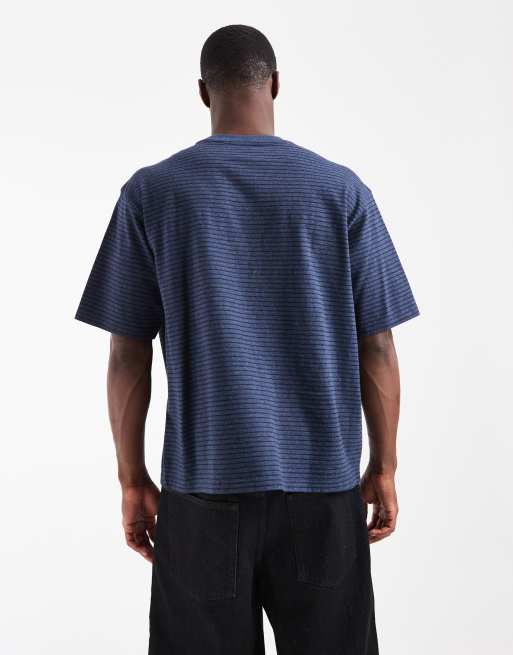 Levi's t-shirt Workwear à poche rayée bleu foncé, 5 de 5