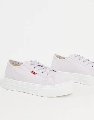 levis flatform trainers white