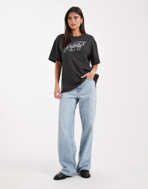 Levi's - Tabor - T-shirt met grafische western print in zwart, 2 van 4