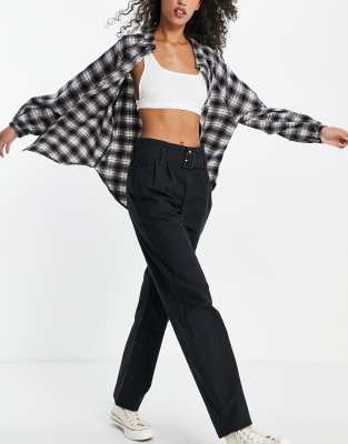 Levi's tailor high loose tapered jeans in soft structure caviar - ASOS Price Checker