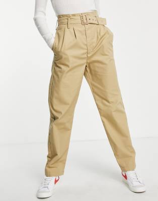 loose fit tapered trousers