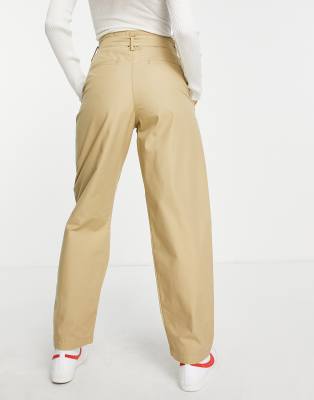 tailored high loose taper women's pants