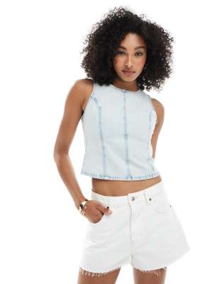 Levi's - Tanktop aus Denim in Blau