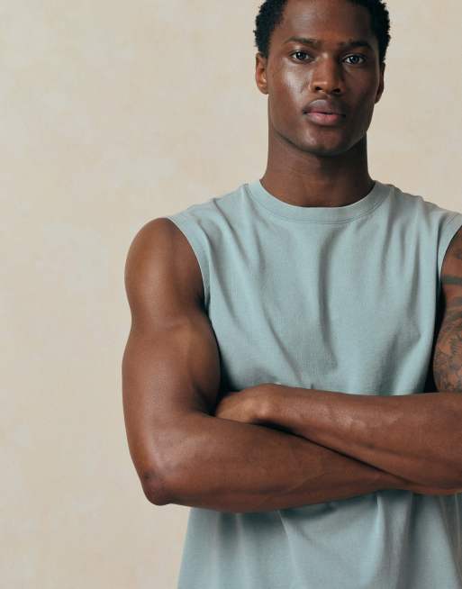 Levi's - Tanktop in blauw met wassing, 4 van 5
