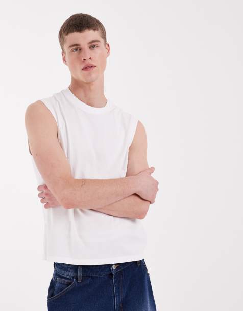 Levi's - Tanktop in wit met wassing - view 1