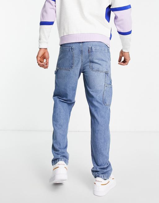 Levi's tapered carpenter fit jeans in blue | ASOS