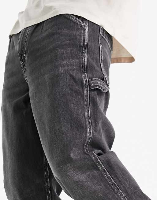 Washed Black Carpenter Jeans