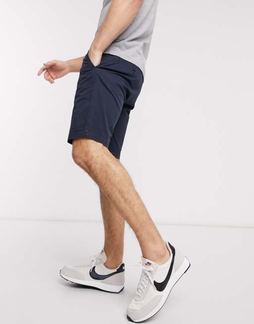 Levi s tapered fit chino shorts in baltic navy lightweight twill