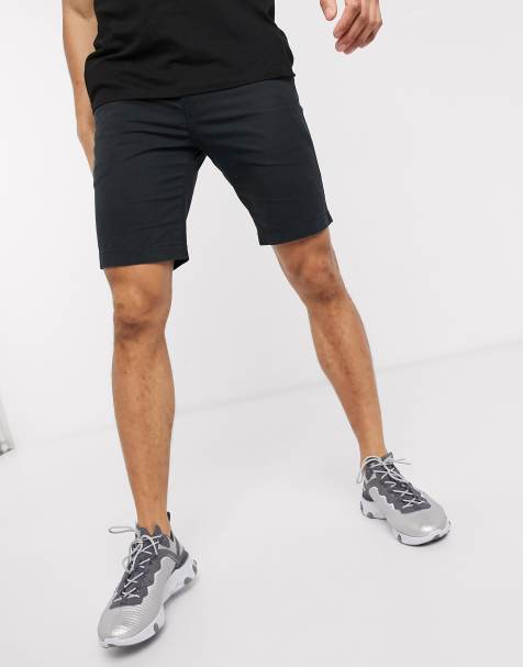 Levi's tapered fit chino shorts in mineral black lightweight twill - view 1
