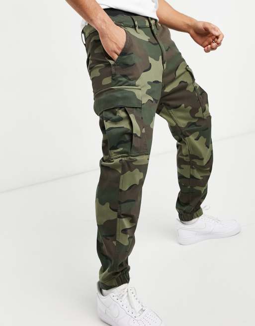 Cargo discount camo joggers