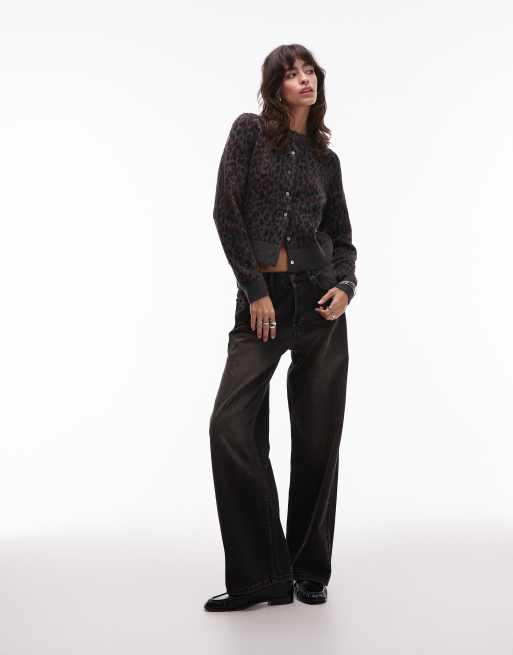 Levi's – Tara – Leopardmönstrad, stickad kofta, 4 av 4
