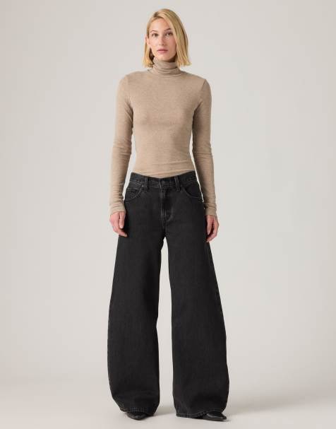 Levi's Teardrop wide leg jeans in black - view 1
