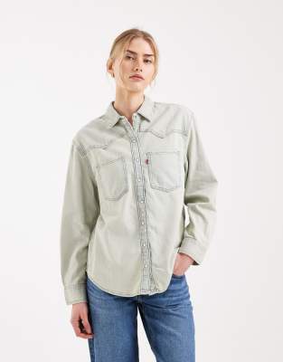 Levi's - Teodora - Western-Jeanshemd in heller Vintage-Waschung-Blau