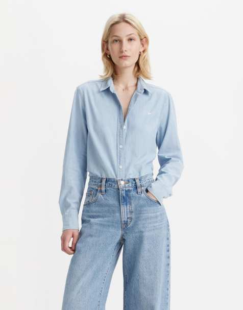 Levi's - The Classic BW Lou - Camicia blu a fiori - view 1