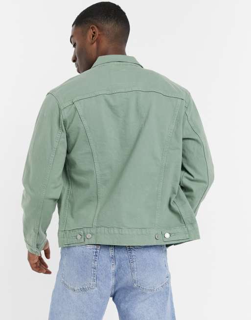 Levi's the denim trucker jacket in hedge green | ASOS