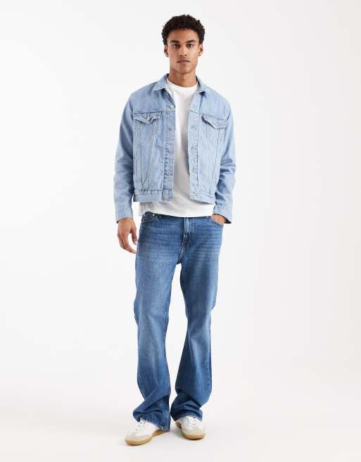 Levi's the denim trucker jacket in tonal stripe, 2 of 5