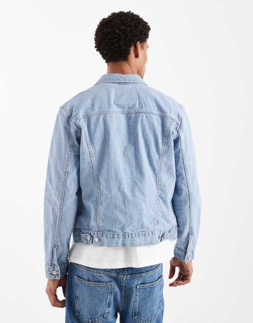 Levi's the denim trucker jacket in tonal stripe, 3 of 5