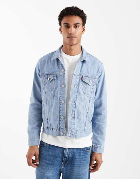 Levi's – The – Jeansjacka i truckerstil med tonade ränder - view 1