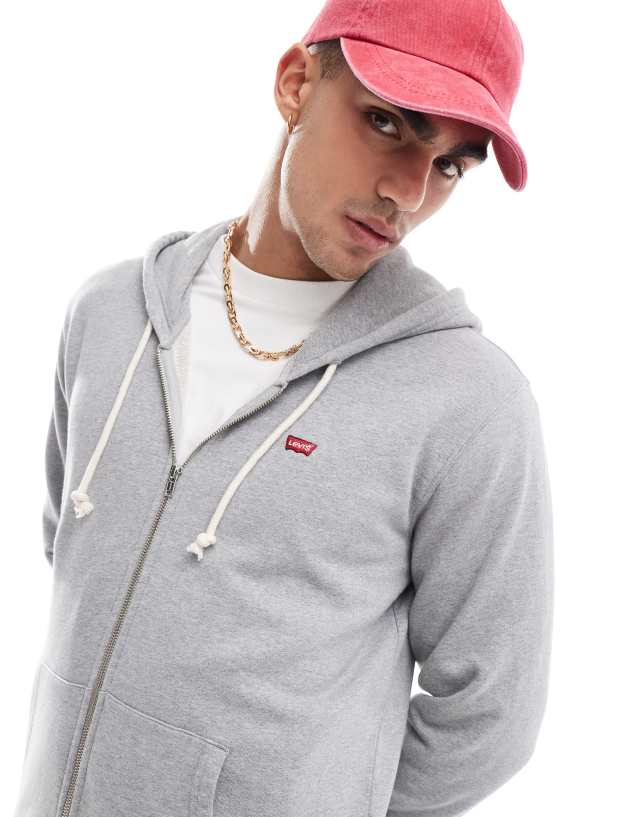 Levi's - the original hallmark logo fullzip hoodie in grey marl