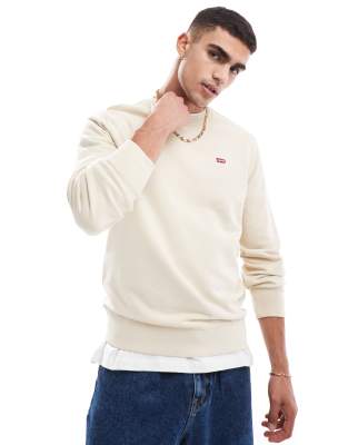 Levi's The Original Hallmark Logo Sweatshirt In Neutral