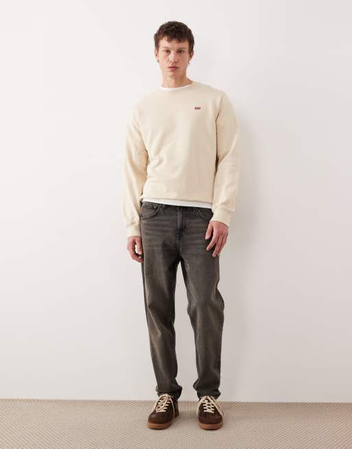 Levi's – The Original Hallmark – Sweatshirt in meliertem Beige mit Logo, 2 von 5