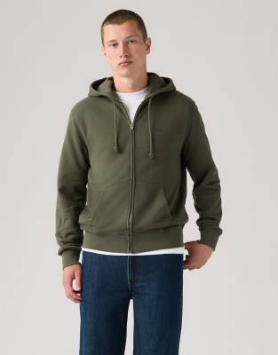 Levi's Uomo Verde - The Original Hm Zip Up - Sweatshirts & Hoodies - S - Immagine 3