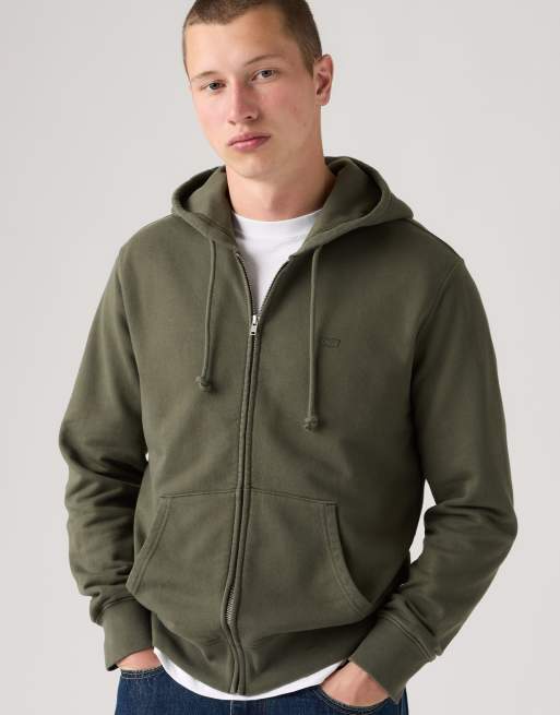 Levi's The original hm vest met rits in groen, 4 van 4