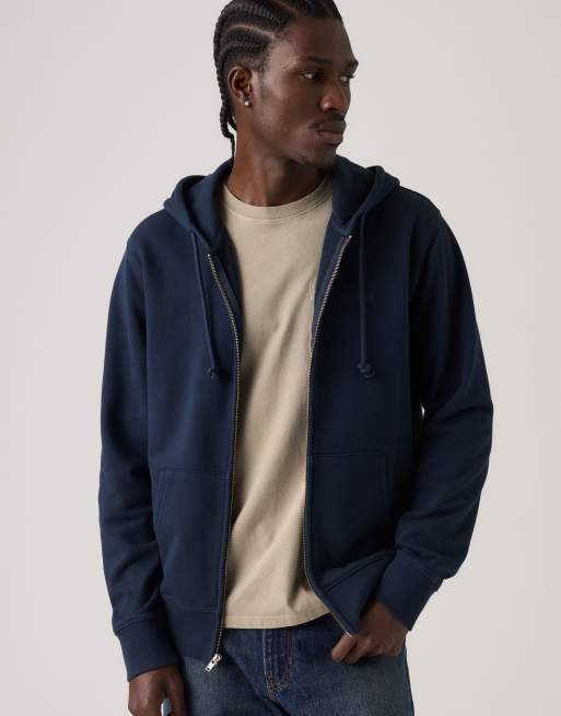 Levi's The original hm zip up fog in blue, 4 of 4