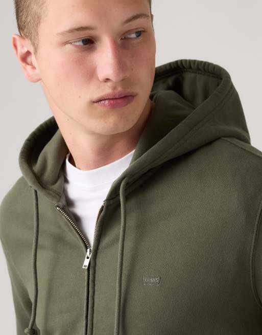 Levi's The original hm zip up fog in green, 3 of 4