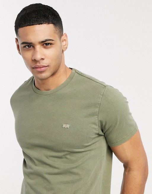 Levi's The Original tonal patch logo t-shirt in olive night