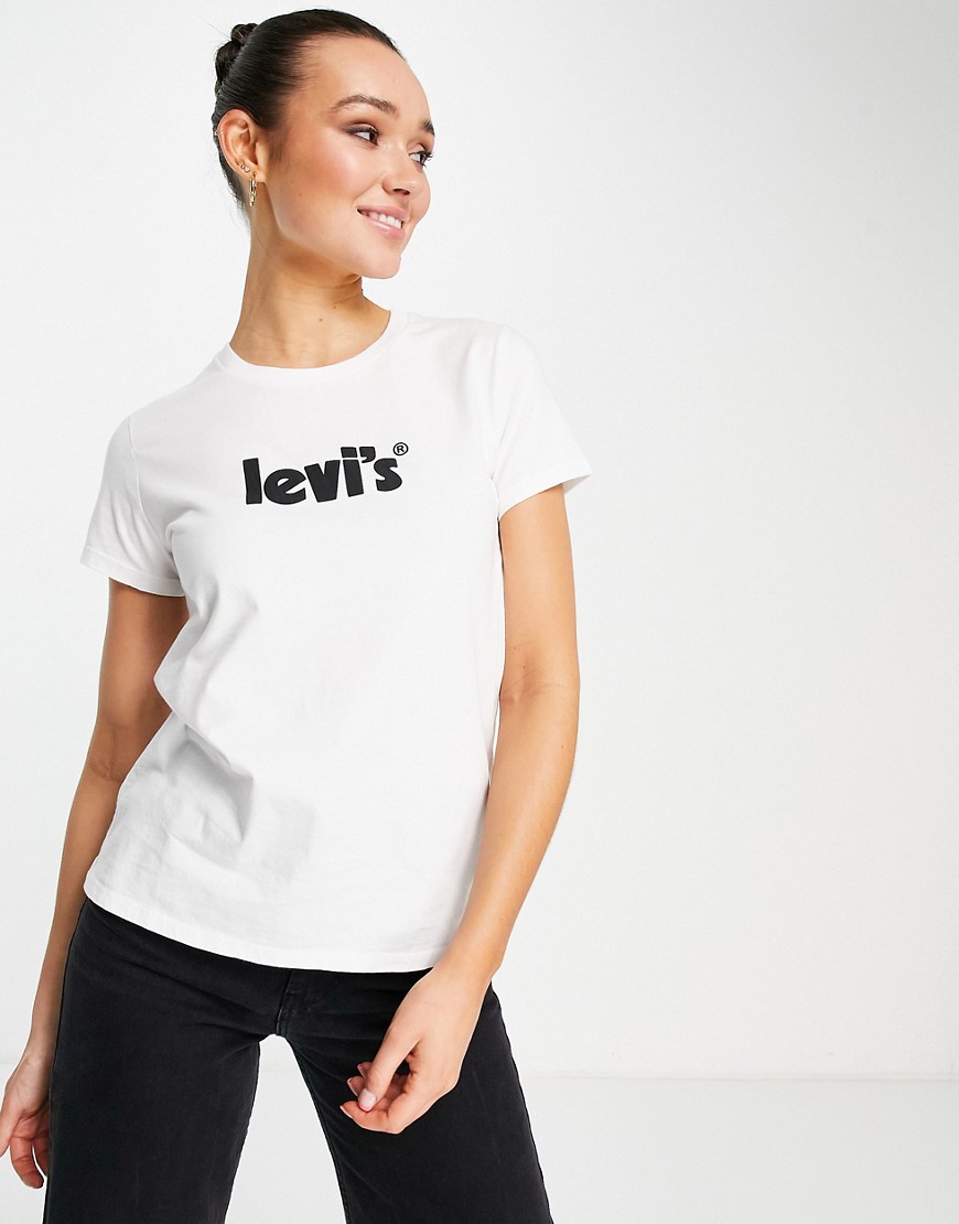 Levi's the perfect t-shirt in cream-White