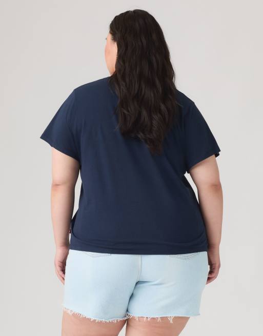 Levi's The perfect tee (Plus-Size) in Blau, 2 von 4