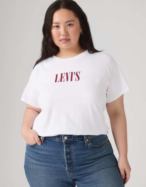 Levi's The perfect tee (Plus-Size) in Weiß, 4 von 4
