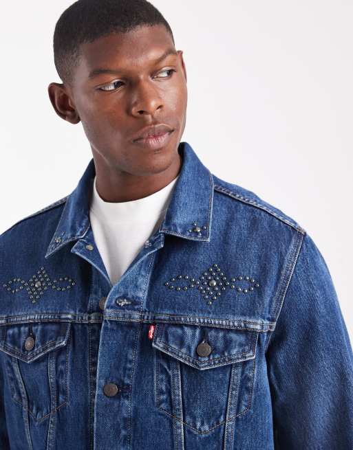 Levi's - The Trucker - Denimjakke i mid wash, 5 af 5