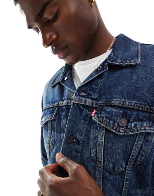 Levi's the trucker jacket denim regular fit in mid wash, 2 of 4