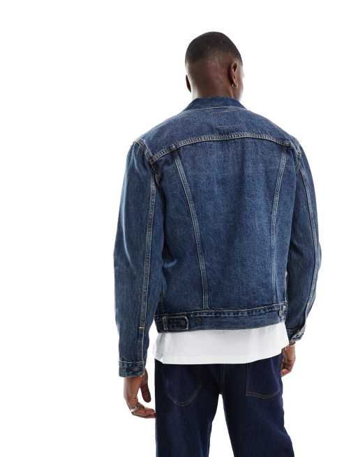 Levi's the trucker jacket denim regular fit in mid wash, 4 of 4