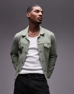Levi's Levi's the trucker jacket lightweight denim relaxed fit in light green