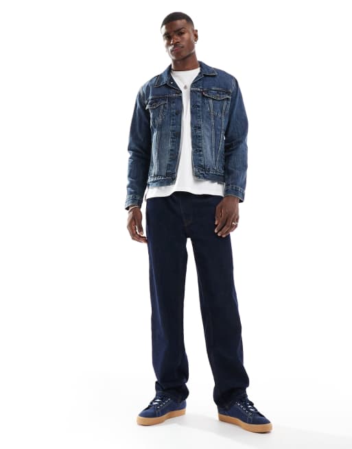 Levi's - The Trucker - Regular fit-denimjakke i mellemvask, 3 af 4